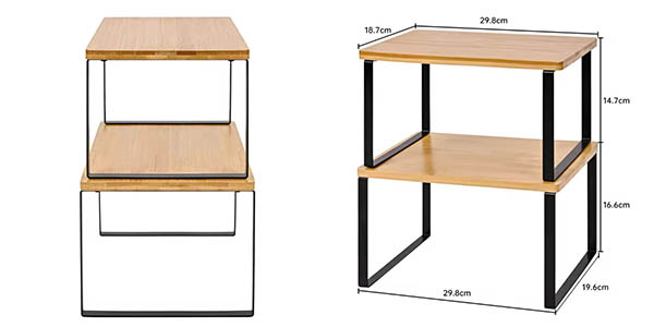 T-Lovendo estantes madera vertical baratos