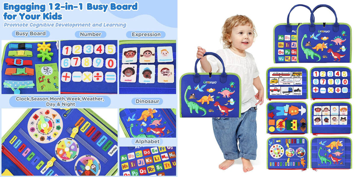 Chollo Tablero de actividades Montessori por solo 10,79€ con doble cupón descuento (-60%)