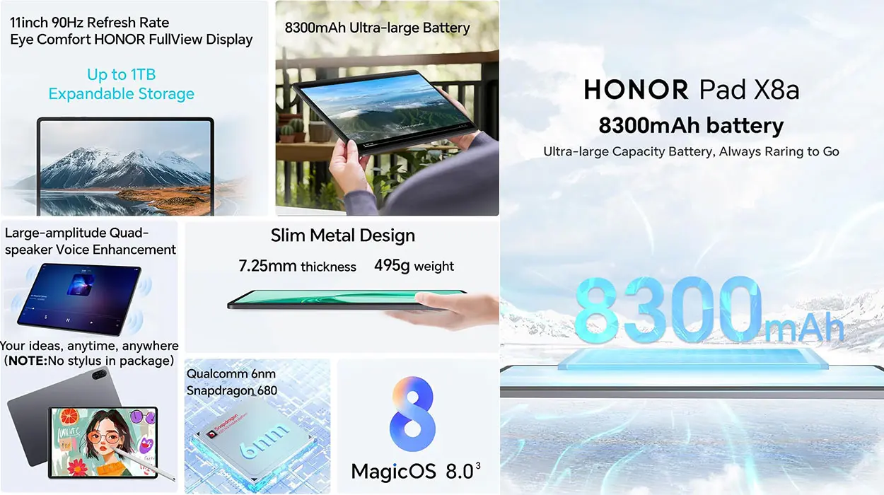 Tablet HONOR Pad X8a 4GB+128GB barata