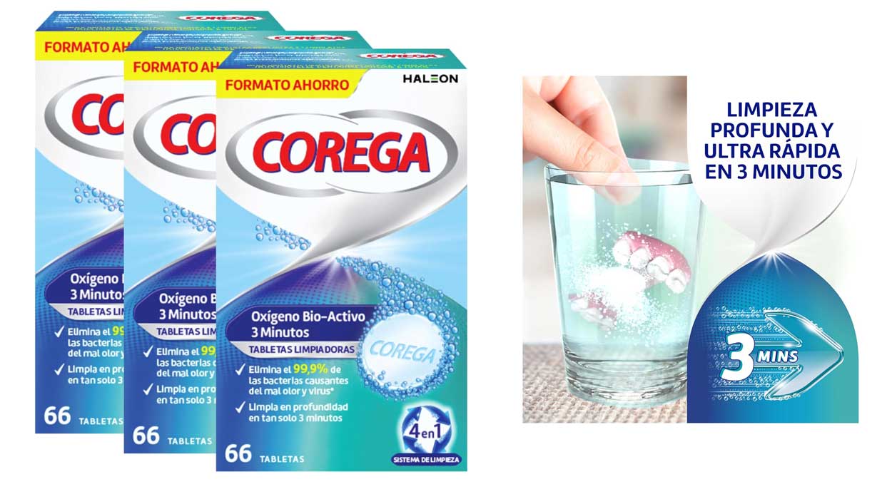 tabletas Corega Oxigeno Bio Activo
