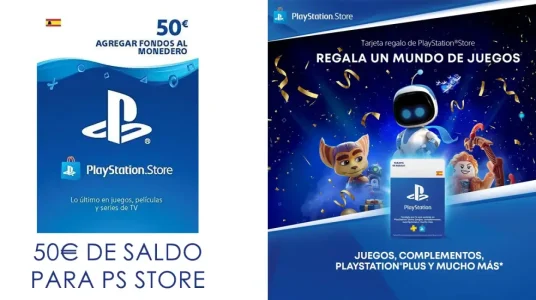 Tarjeta regalo de 50€ para PlayStation Store