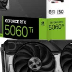 Tarjeta gráfica ASUS Dual GeForce RTX 5060 Ti con 8GB GDDR7 y diseño de ventilador Axial-Tech