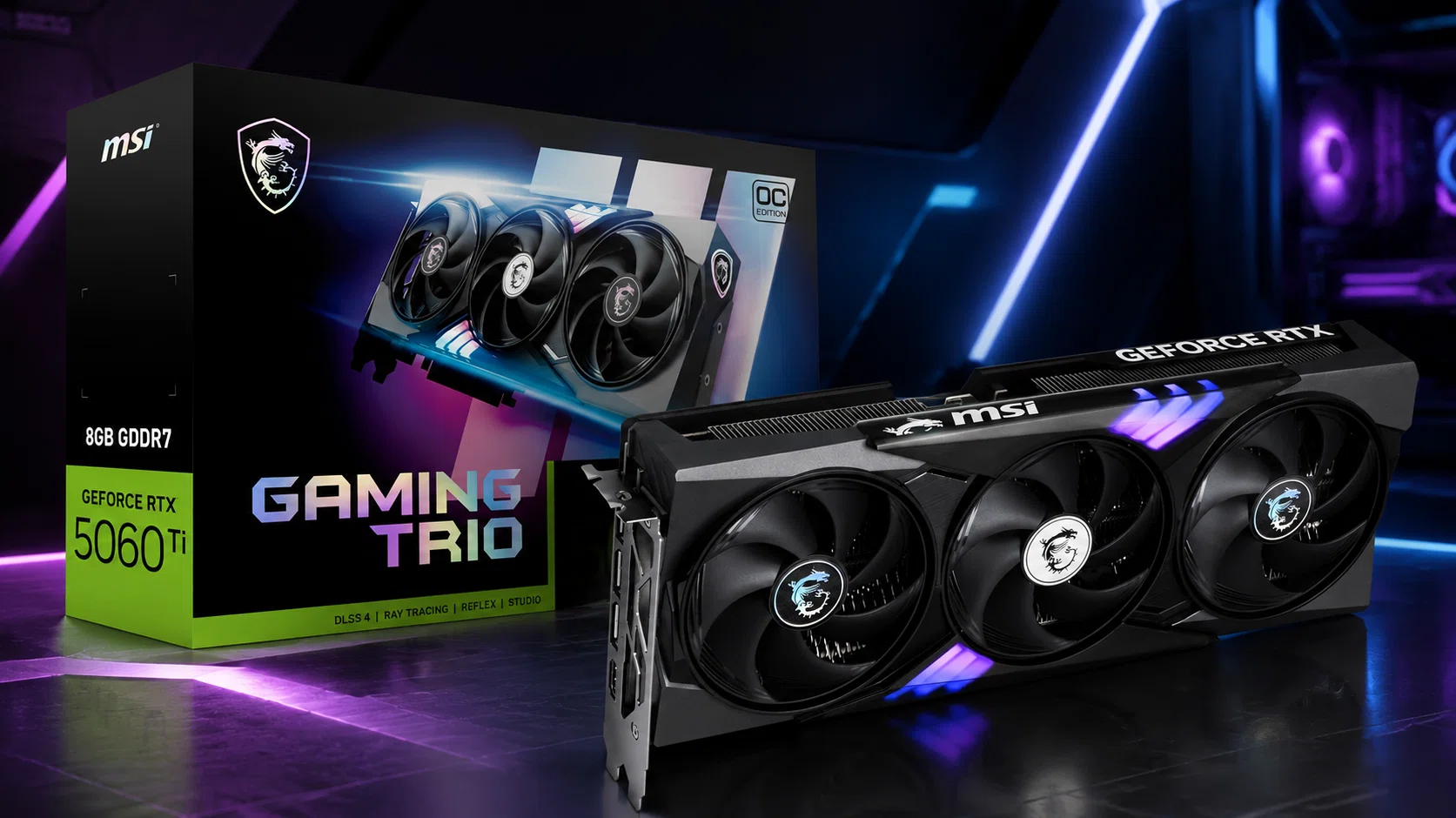 Tarjeta gráfica MSI GeForce RTX 5060 Ti 8G Gaming Trio OC