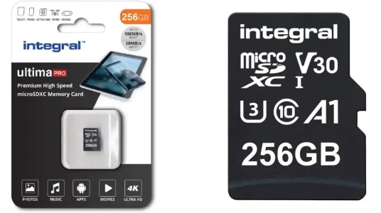 Tarjeta microSD Integral Ultima Pro de 256 GB