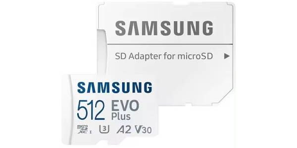 Tarjeta microSDXC Samsung EVO Plus CL10 de 512 GB