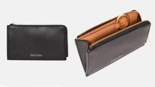 Tarjetero con logo Calvin Klein para mujer