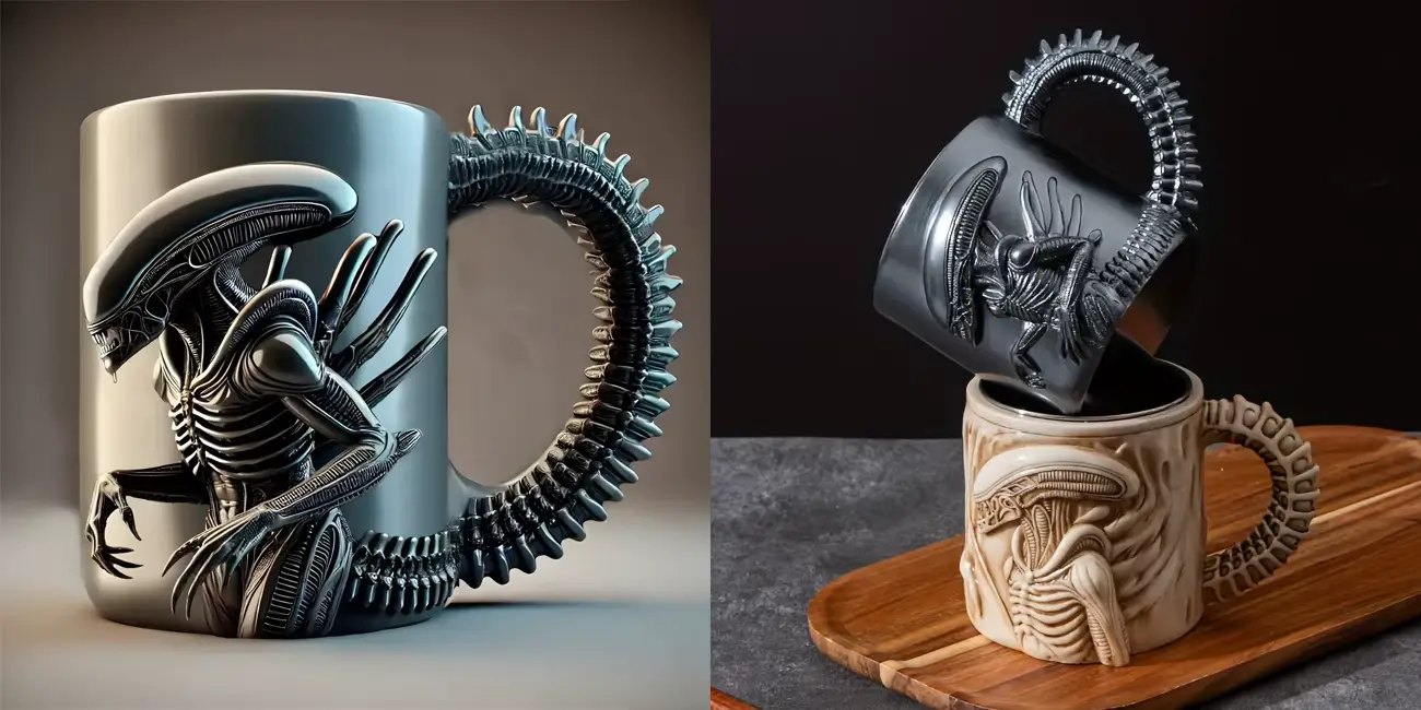 Taza Xenomorfo 3D de Alien