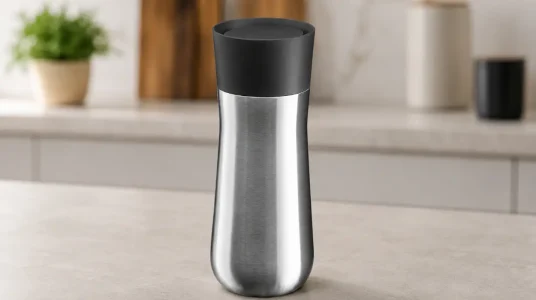 Taza térmica WMF Impulse de acero inoxidable con cierre automático y apertura de 360°
