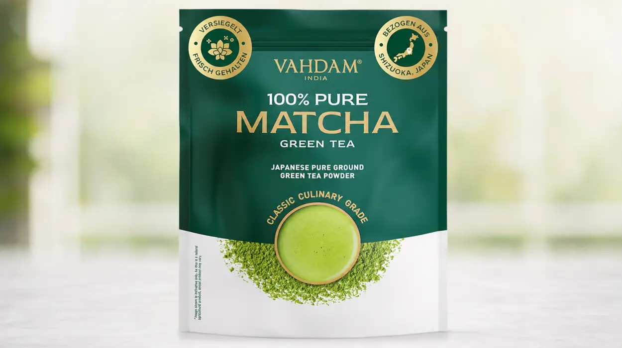 Té Matcha VAHDAM en polvo de grado culinario de Japón 100 g