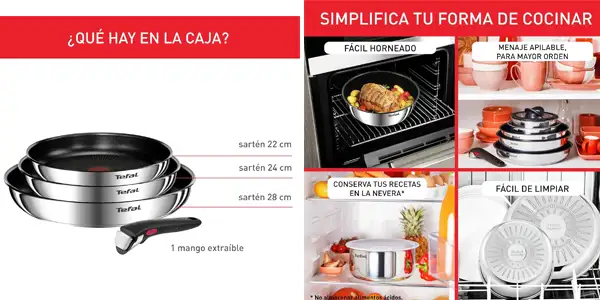 tefal ingenio emotion sartenes oferta