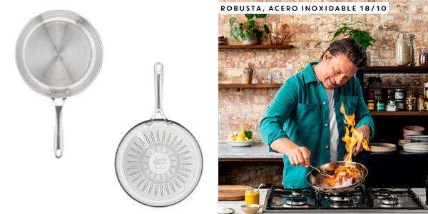 Tefal sartén acero inoxidable Jamie Oliver oferta