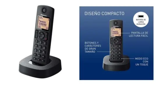 teléfono fijo Panasonic KX-TGC310SPB barato