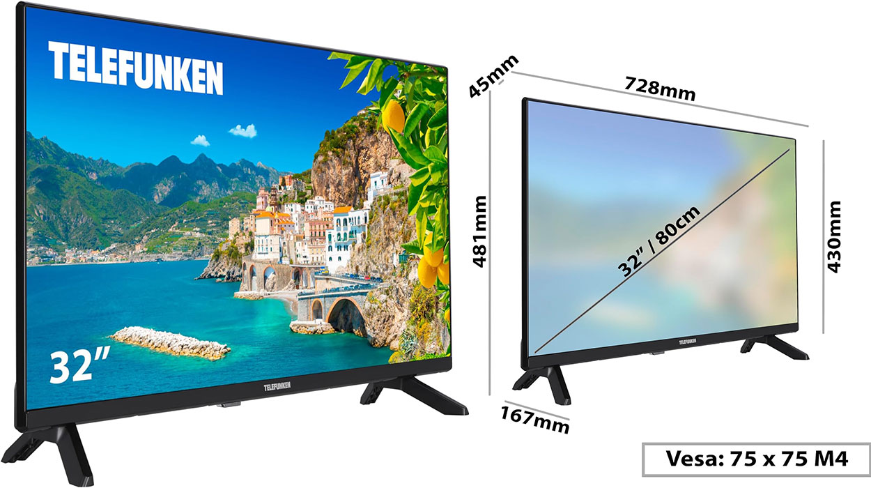 TV Telefunken 32DTH724 HD de 32" en oferta