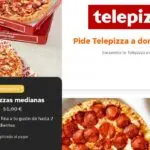 Telepizza Just Eat Promoción 3 pizzas medianas