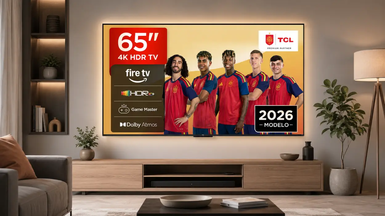 smart TV TCL 65V6D 4K UHD de 65 pulgadas con Game Master, Alexa y Dolby Vision