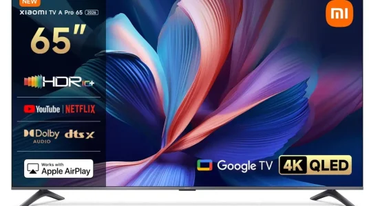 Televisor Xiaomi QLED 43" A Pro 2026 con Google TV y Dolby Audio