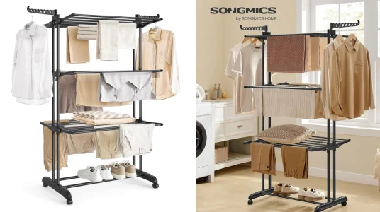 tendedero-plegable-songmics-de-4-niveles-con-ruedas-y-alas-plegables
