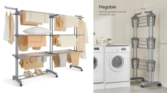 Tendedero plegable Songmics de 4 niveles