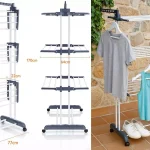 Tendedero plegable de 4 niveles T-Lovendo