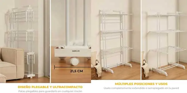 Tendedero Vertical XXL Newteck oferta