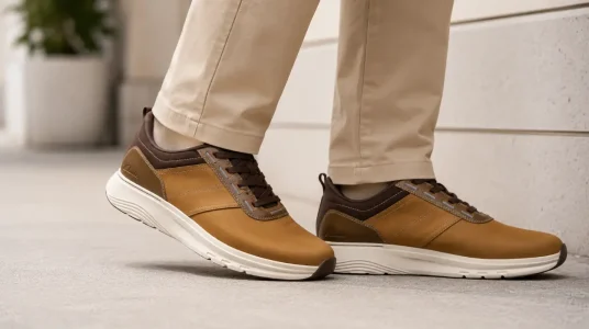 Tenis Clarks Motion Trek LX para hombre en marrón oscuro