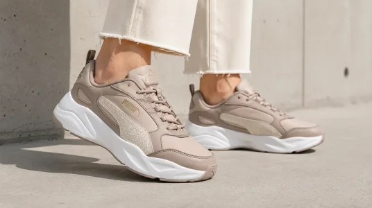 Tenis PUMA Cassia 2.0 TOPCAT para mujer en color rosa latte