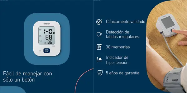 Tensiómetro de brazo automático OMRON X2 Essential