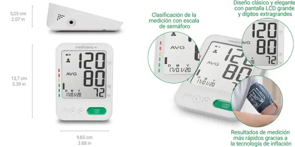 Tensiómetro de brazo Medisana BU 586