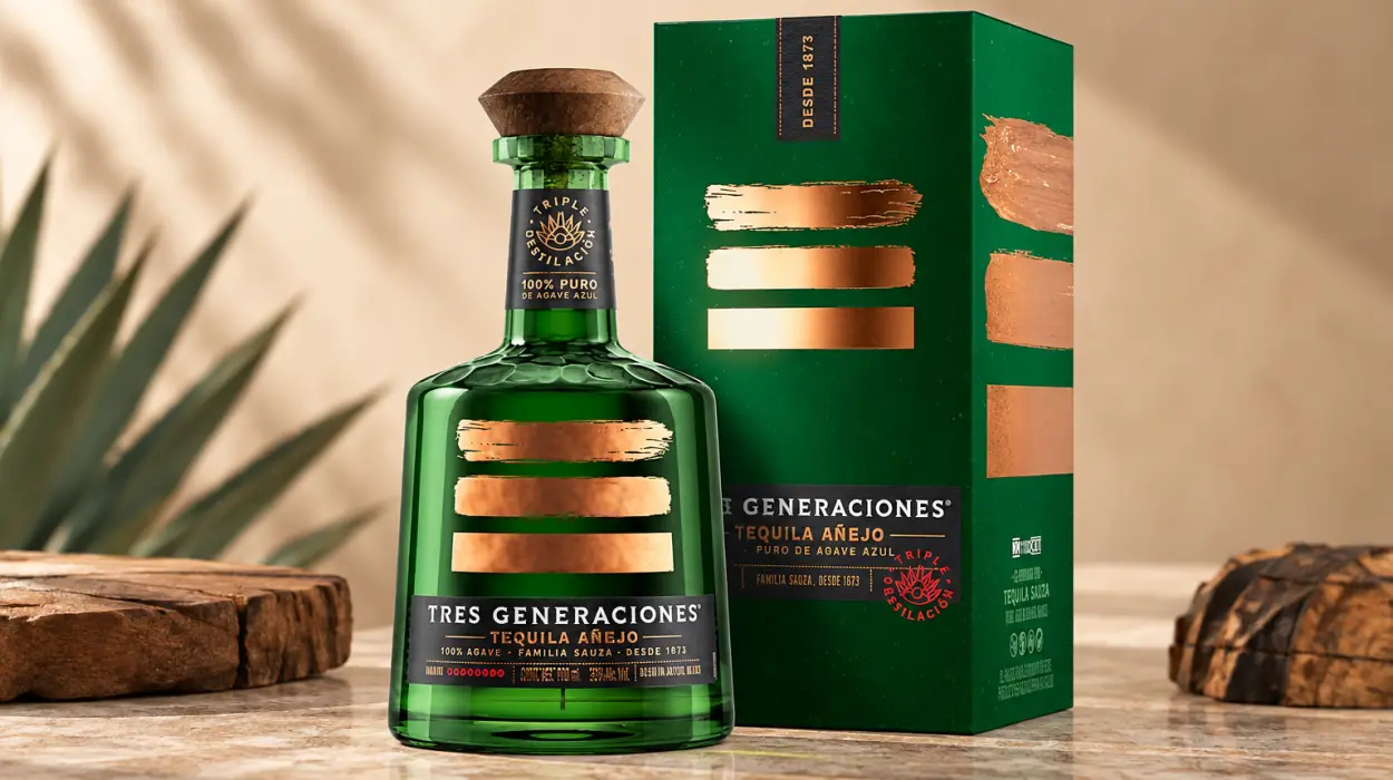 Tequila Tres Generaciones Añejo de 700 ml con notas de roble, caramelo y vainilla