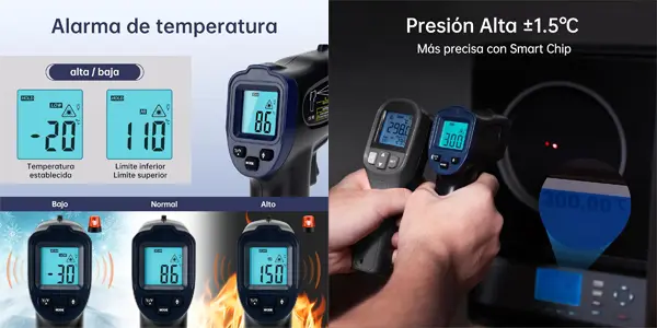 Termómetro digital infrarrojo ERICKHILL