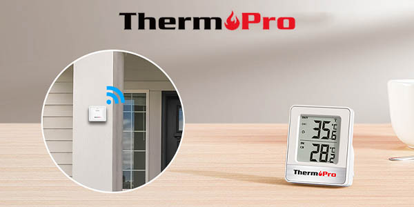 Termómetro digital ThermoPro TP200C con sensor de exterior
