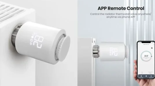 Termostato inteligente ME167 para radiador con Zigbee