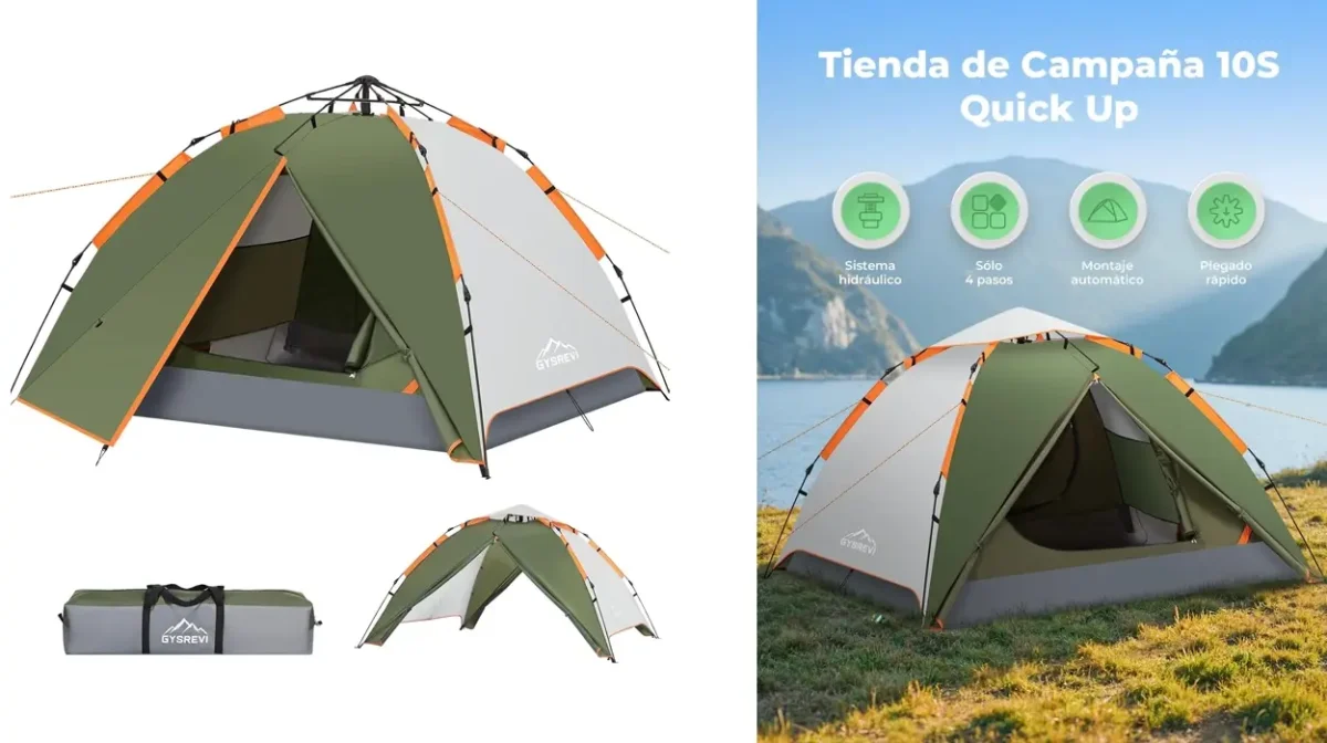 Tienda de campaña Pop Up Gysrevi para 2-3 personas