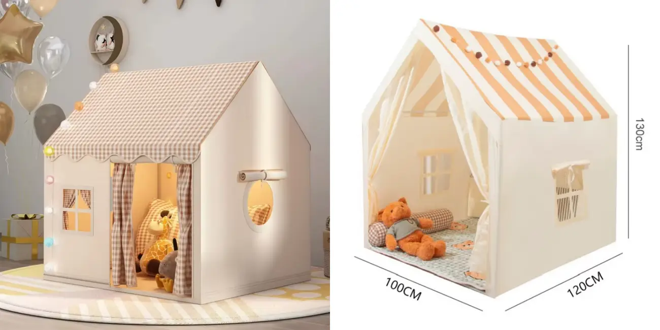 Tienda de tela infantil de juguete