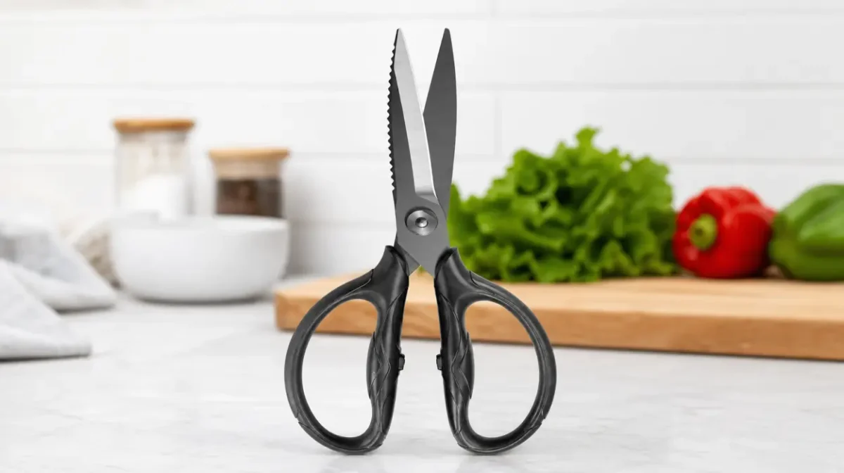 Tijeras de cocina Shan Zu japonesas de 21 cm con revestimiento de titanio
