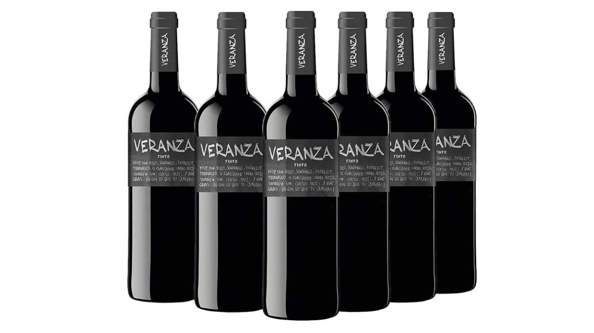 Pack de 6 botellas de vino tinto Veranza Tempranillo