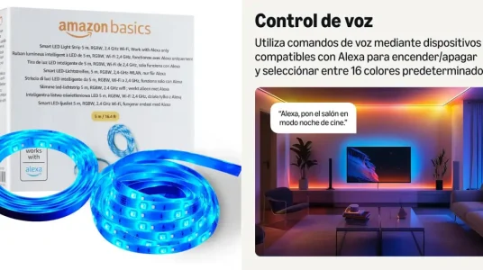 Tira LED inteligente Amazon Basics