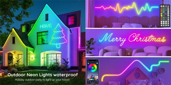 Tira LED RGB Aiopp neón de 5 metros