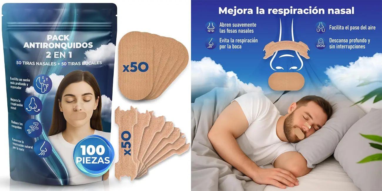 Tiras nasales y bucales antironquidos VA VIAD