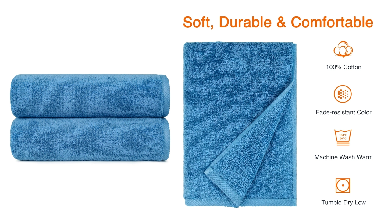 toallas de baño Amazon Basics de 70 x 140 cm