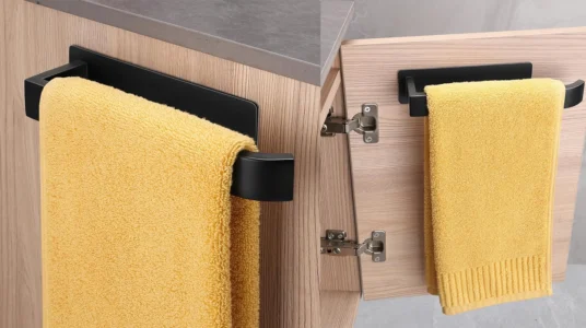 toallero de baño sin taladro Aloceo de 24 cm