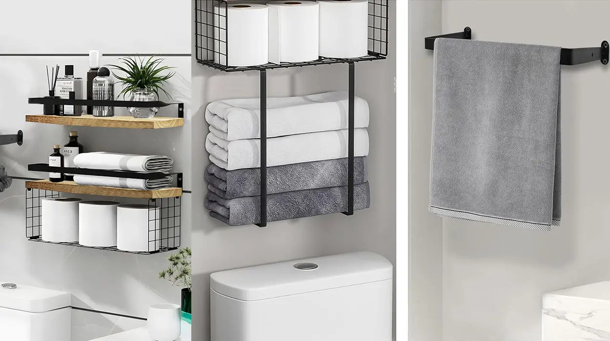 Toallero WwuHua vertical con estante barato