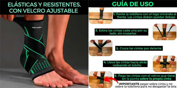 Tobillera estabilizador ajustable NativoDex