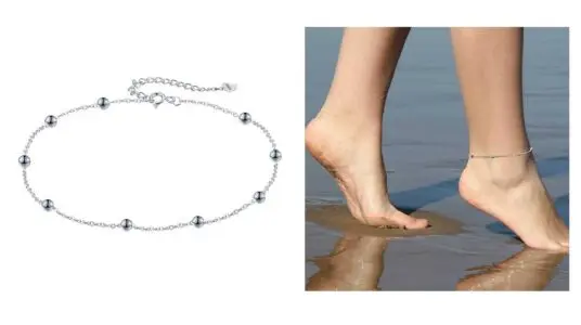 Tobillera de plata Yinsen barata