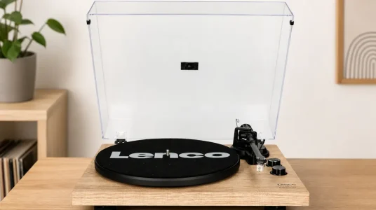 Tocadiscos Lenco LBT-188 con Bluetooth, salida RCA y USB para digitalizar vinilos, preamplificador y 2 velocidades