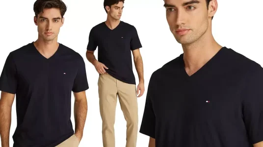 Chollo Camiseta Tommy Hilfiger de cuello de pico para hombre