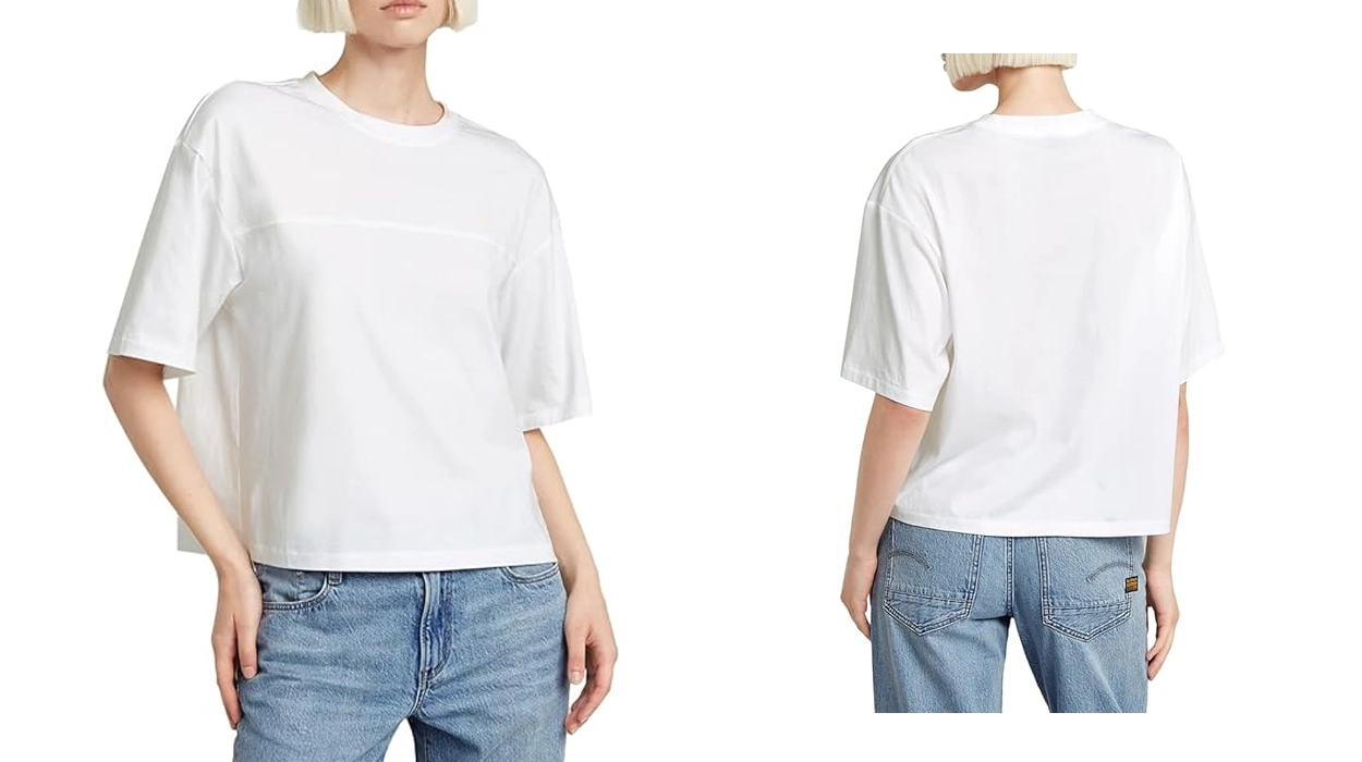 top holgado G-Star Raw con costura horizontal para mujer