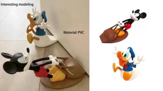 topes de puerta divertidos de Mickey Mouse o el Pato Donald