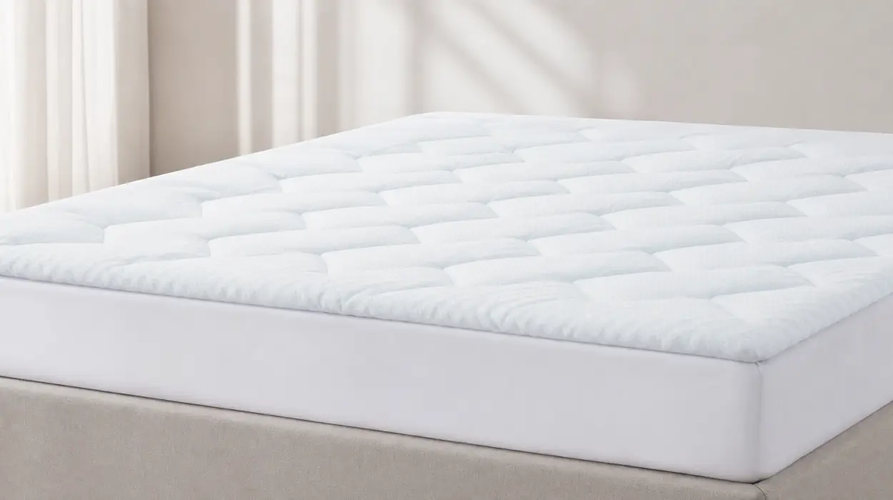 Topper EHEYCIGA viscoelástico de 150x200 cm y 3 cm, desenfundable y lavable