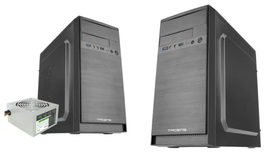 torre MicroATX TACENS ANIMA AC4 + fuente de alimentación 500W